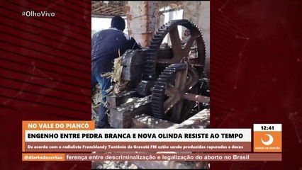 Antigo engenho de cana de açúcar mantém viva a tradição de fabricar doces e caldo no Vale do Piancó
