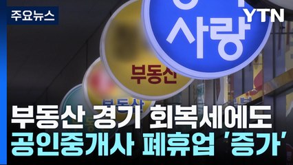 주택 시장 회복세에도 공인중개사 줄폐업..."하반기 더 늘 것" / YTN