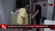 Trabzon'da geçirdiği kaza sonrası 191 kilo olan adam 2 ayda 32 kilo verdi