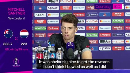 Santner modest about starring role in win over Netherlands