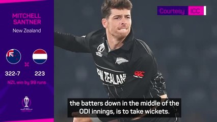 Santner modest about starring role in win over Netherlands