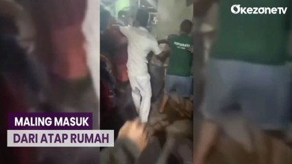 Kepergok Hendak Maling dari Atap Rumah, Pria Ini Dikeroyok Warga