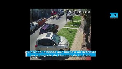 Así escapó la banda que liberó a un detenido en el Juzgado de Menores de La Plata