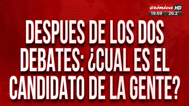 Después del debate: ¿Cuál es el candidato de la gente?