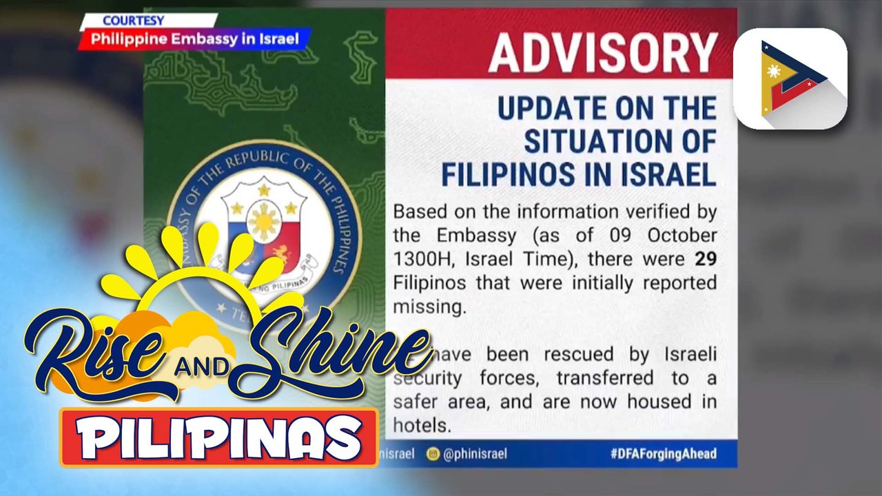 22 sa 29 Pilipino na nawawala sa Israel, nasagip na
