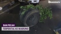 Pecah Ban, Truk Pasir Tabrak Pohon di Jaksel