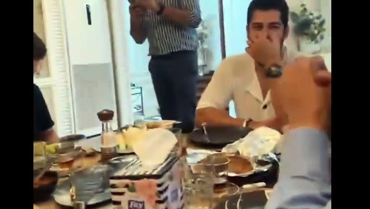 burak_ozcivit_ kurulus usman_ghazi_in_pakistan_with_his_wife_at_adnan_sadique_place