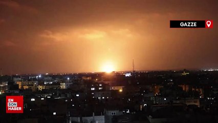 İsrail savaş uçakları Gazze Şeridi'ni bombalamaya devam ediyor