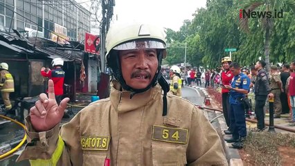 Tabung Gas Bocor, 2 Ruko di Rawamangun Ludes Terbakar