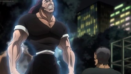 Hanma Yujiro beats Yanagi to Death before Motobe and Shibukawa Goki - BAKI 2018 EPISODE 24 ENG SUB グラップラー刃牙