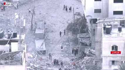 صور مباشرة لنزوح سكان غزة من أحياء تعرضت لدمار كبير