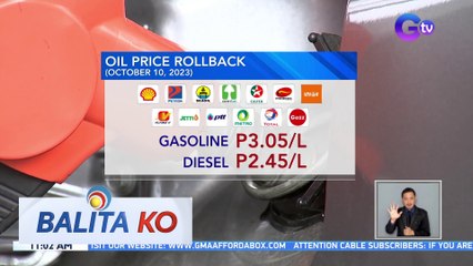 Big-time rollback sa mga produktong petrolyo, epektibo na ngayong araw | BK