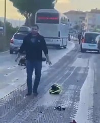 Çorum'da Motosikletle Bisiklet Çarpıştı: İki Sürücü de Ağır Yaralandı