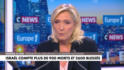 Marine Le Pen : «On assiste à nouveau à des pogroms et ces pogroms se déroulent sur la terre d'Israël»