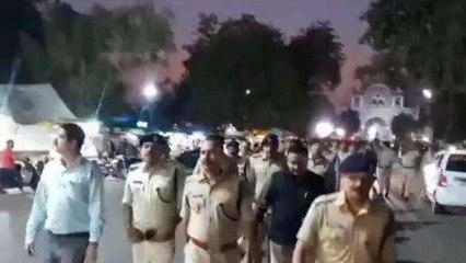 देवास: आचार संहिता लगते ही अधिकारी एक्शन मोड में, निकाला फ्लैग मार्च