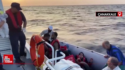 Yunanistan 20 kaçak göçmeni Türk kara sularına itti