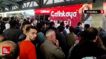 İstanbul'da metrobüs duraklarında yoğunluk yaşandı