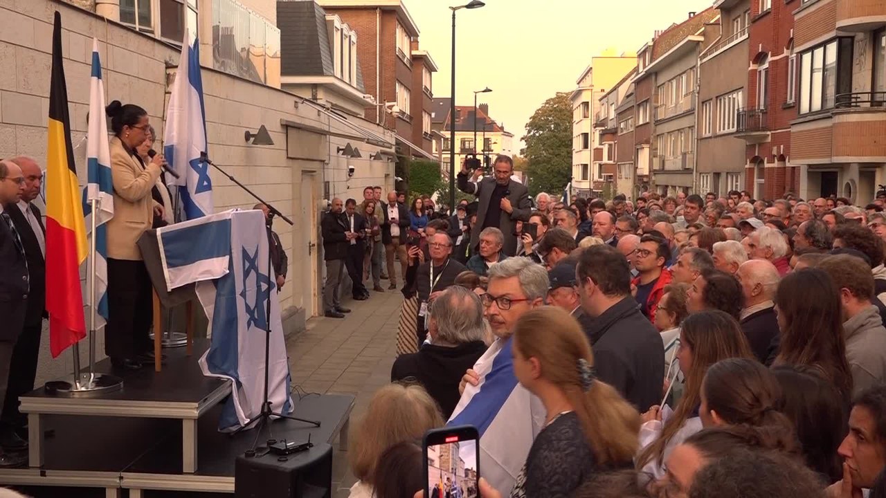 Conflit israélo-palestinien : manifestation de soutien à l'Etat d'Israël