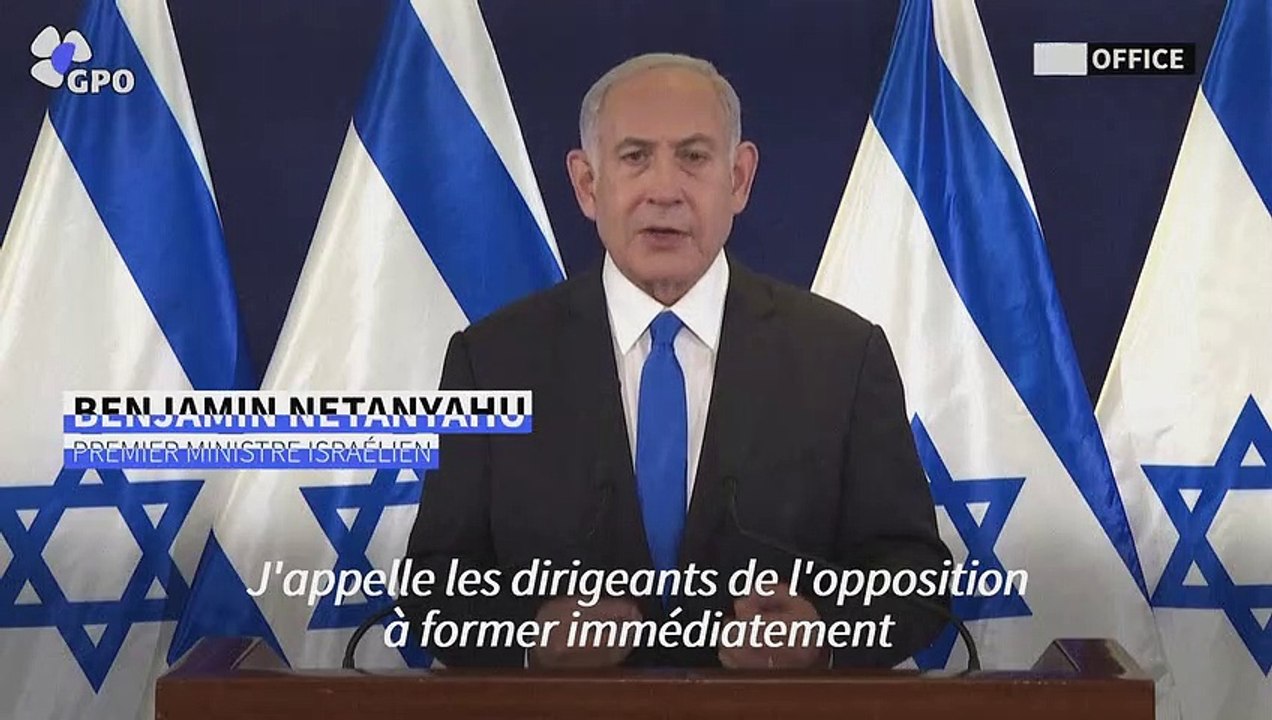 Israël: Benjamin Netanyahu appelle à la formation d'un "gouvernement d'union nationale"