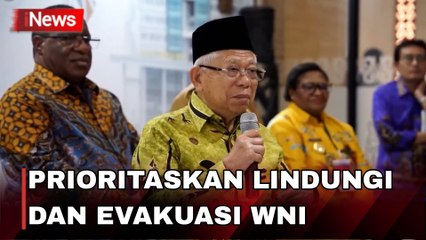 Konflik Palestina-Israel Memanas, Wapres Sebut Prioritaskan Lindungi dan Evakuasi WNI