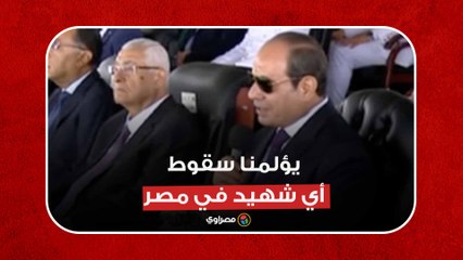 السيسي- يؤلمنا جدا سقوط أي شهيد في مصر