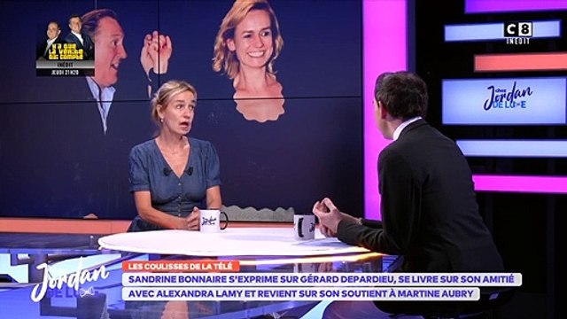 Sandrine Bonnaire s'exprime sur Gérard Depardieu qu'elle a côtoyé professionnellement - extrait de l'émission Chez Jordan de Luxe sur C8