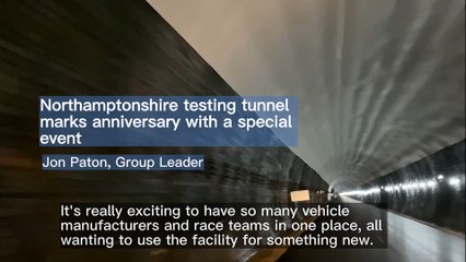 Northamptonshire testing tunnel marks anniversary with a special event