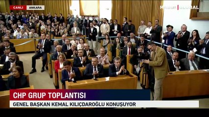 Kılıçdaroğlu CHP Grup Toplantısında konuşuyor
