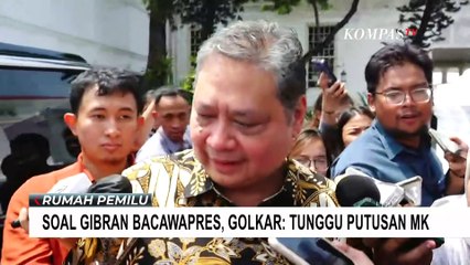 Ketum Gorlakar Airlangga Hartarto Kaitkan Putusan MK, saa Ditanya Gibran Jadi Bacawapres Prabowo