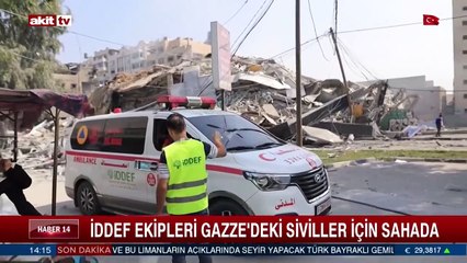 İDDEF ekipleri Gazze'deki siviller için sahada