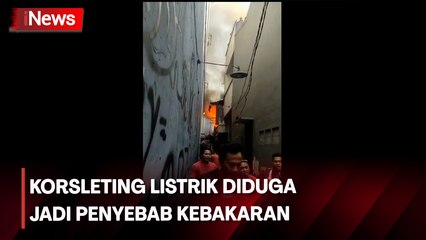 Warga Panik, Rumah 2 Lantai di Permukiman Padat Jembatan Lima Terbakar