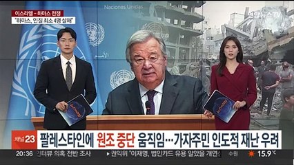 팔레스타인에 개발원조 중단 움직임…가자 주민 인도적 재난 우려