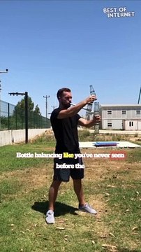 Mind-Blowing Bottle Balancing Feat || Best of Internet