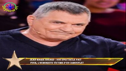Jean-Marie Bigard : Son spectacle fait  four, l'humoriste victime d'un camouflet