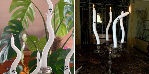 DIY bougie fantôme Halloween