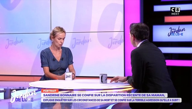 Sandrine Bonnaire révèle que sa mort est décédée récemment, mais n'en connaît pas les circonstances claires - Chez Jordan de Luxe sur C8
