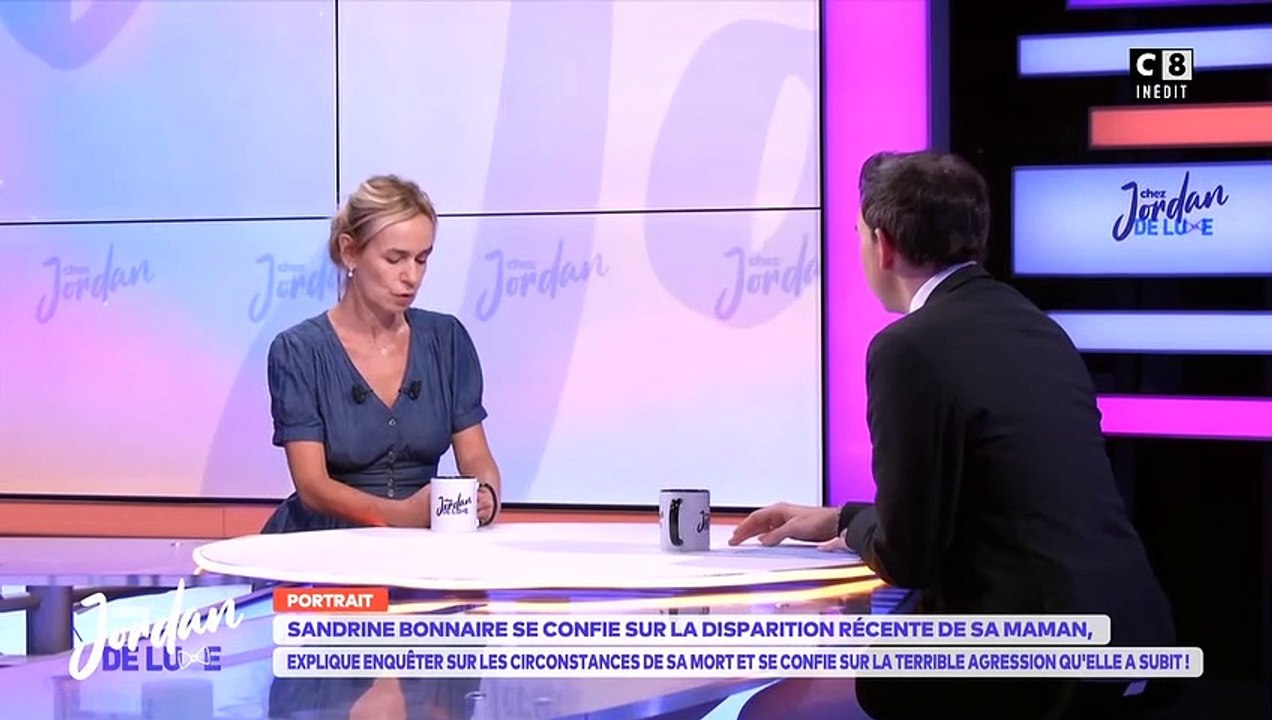 Sandrine Bonnaire révèle que sa mort est décédée récemment, mais n'en connaît pas les circonstances claires - Chez Jordan de Luxe sur C8