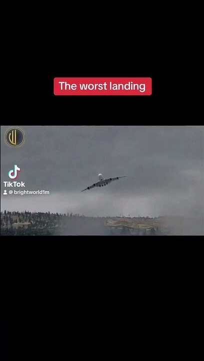 worstest plane landing