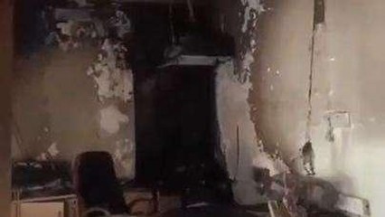 रायसेन: लुटेरों ने बैंक में लगाई आग, तलाश में जुटी पुलिस