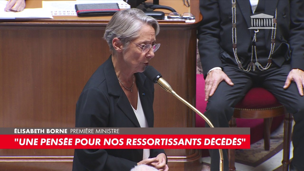 Élisabeth Borne : «La France se tient toujours aux côtés de la démocratie. Rien n’excuse le terrorisme et la barbarie»