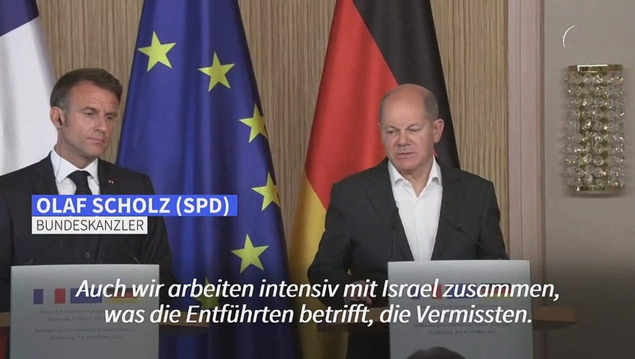 Scholz: Berlin 'intensiv' um Infos zu deutschen Hamas-Geiseln bemüht
