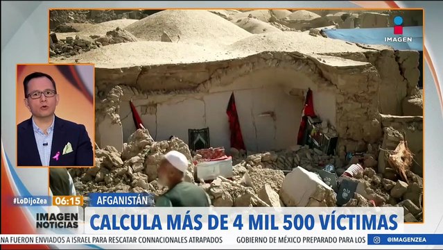 Terremoto en Afganistán dejó más de 4 mil 500 víctimas entre muertos y heridos