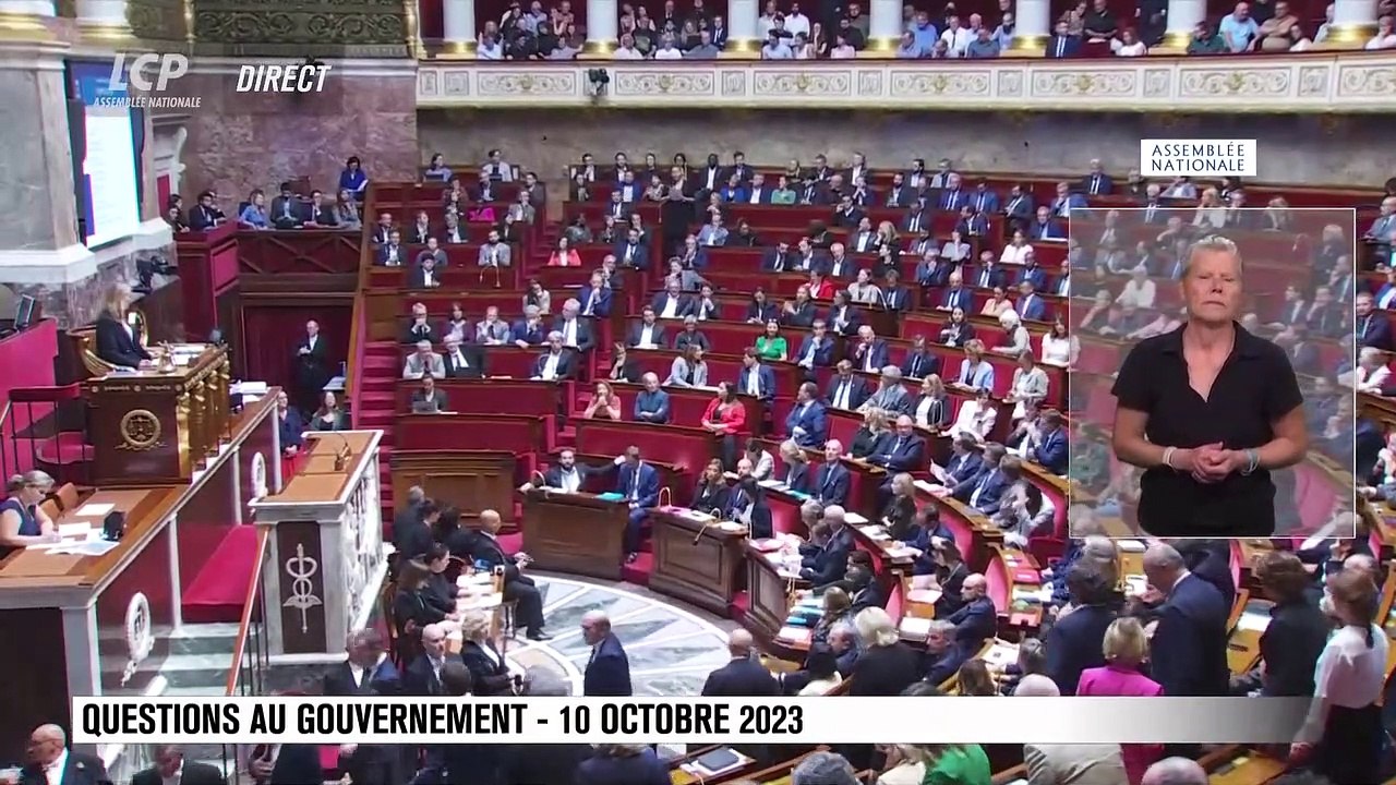 Attaque du Hamas - Tension à l'Assemblée Nationale lors de la prise de parole de la cheffe de file des Insoumis Mathilde Panot: des députés LR, Renaissance et du Modem ont quitté l'hémicycle