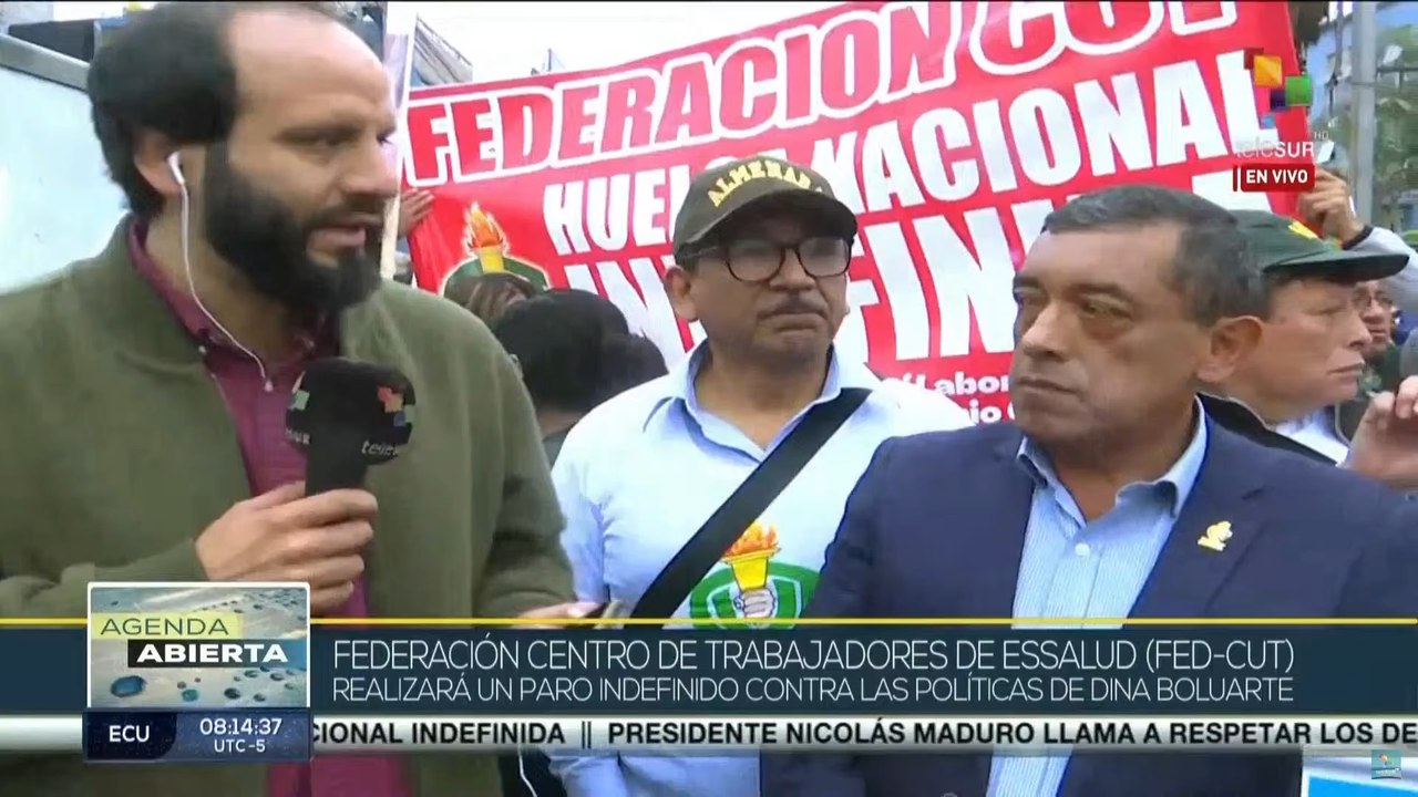 Trabajadores peruanos inician paro nacional