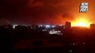 Night skies over Gaza light up as Israel strikes