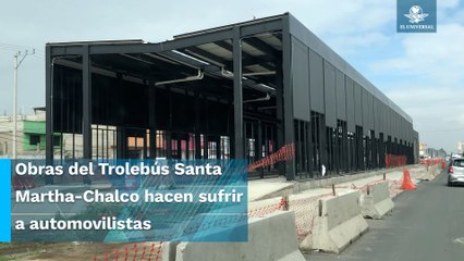 Avanzan trabajos de la obra Trolebús Santa Martha-Chalco que busca comunicar CDMX con EdoMex