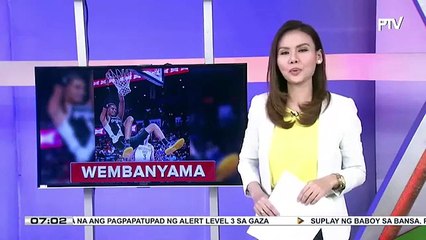 Victor Wembanyama, sumalang na sa unang pagkakataon para sa San Antonio Spurs