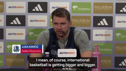 Doncic proud of international talent in NBA
