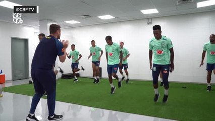 Brésil - Les joueurs prêts pour le Venezuela
