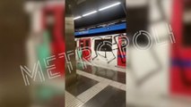 El mayor ataque de grafiteros paraliza el metro de Barcelona dejando cuatro trenes sin servicio